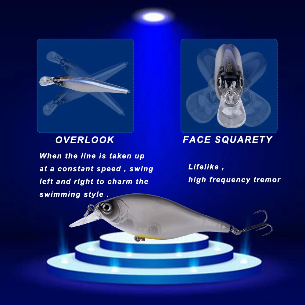 CCLTBA-SEÑUELOS DE pesca de sábalo duro de 8cm, flotador, hundimiento, cebo duro, pececillo, Wobble, Crankbait, Jerkbait, Señuelos de agua dulce para aparejos de pesca - imagen 3