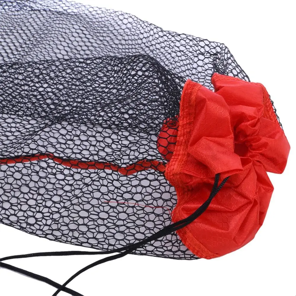 Bolsa de malla de pesca con cordón, cesta de pesca, protección para peces vivos, paquete de bolsillo, jaula de red de pesca gruesa para la boca - imagen 5