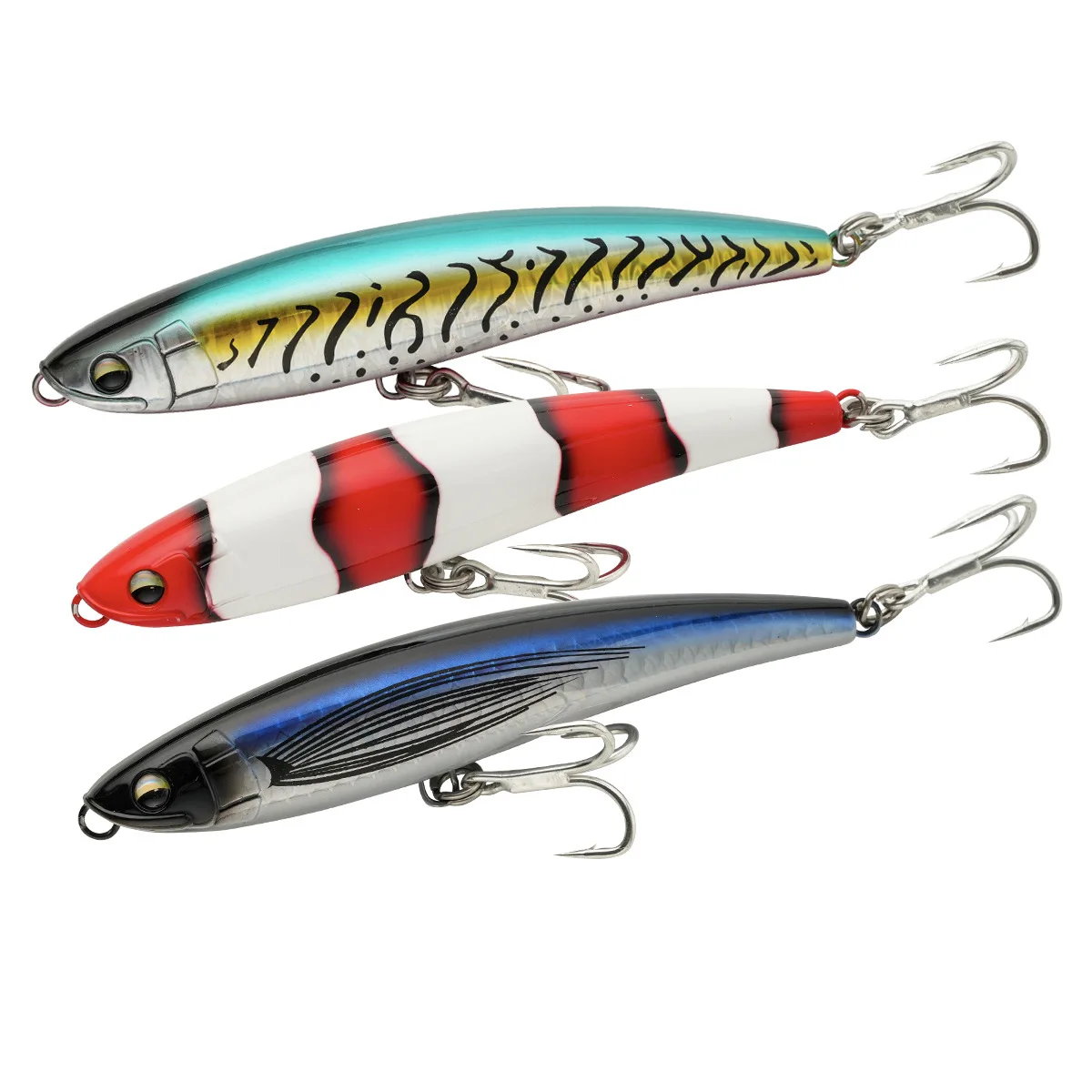 Testar-cebo tipo lápiz flotante, 160mm, 66g, barco de agua salada, curricán, oscilantes artificiales, Stickbait para GT, atún, lubina, Señuelos de Pesca - imagen 5