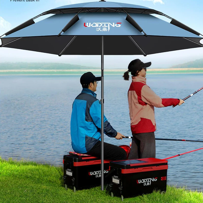 Sombrilla plegable Anti-Uv impermeable para exteriores, sombrilla de 1,8 m y 2,6 ° para playa, Camping y pesca, 360 m - imagen 2