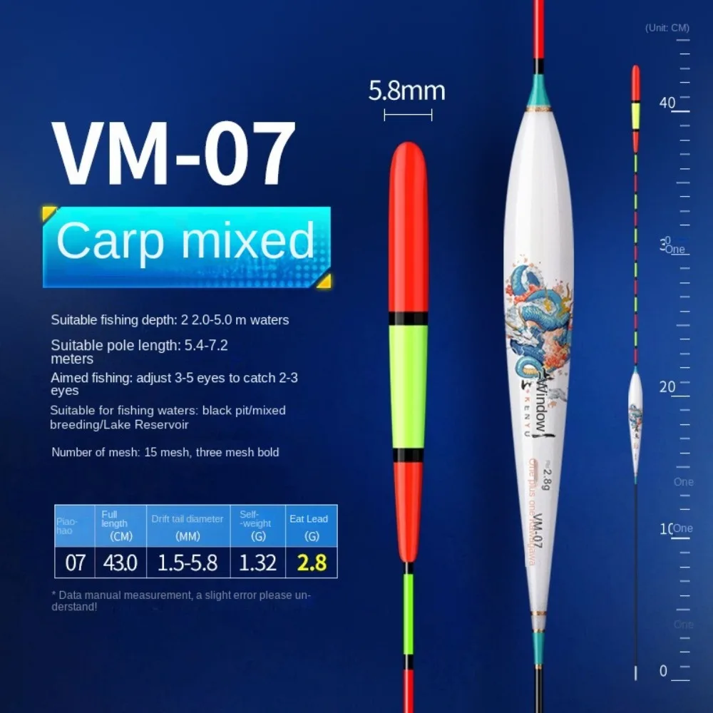Señuelo de pesca rocosa con indicador, flotador deslizante, tubo de deriva, flotadores de cola triangulares llamativos, Bobbers llamativos y sensibles - imagen 5