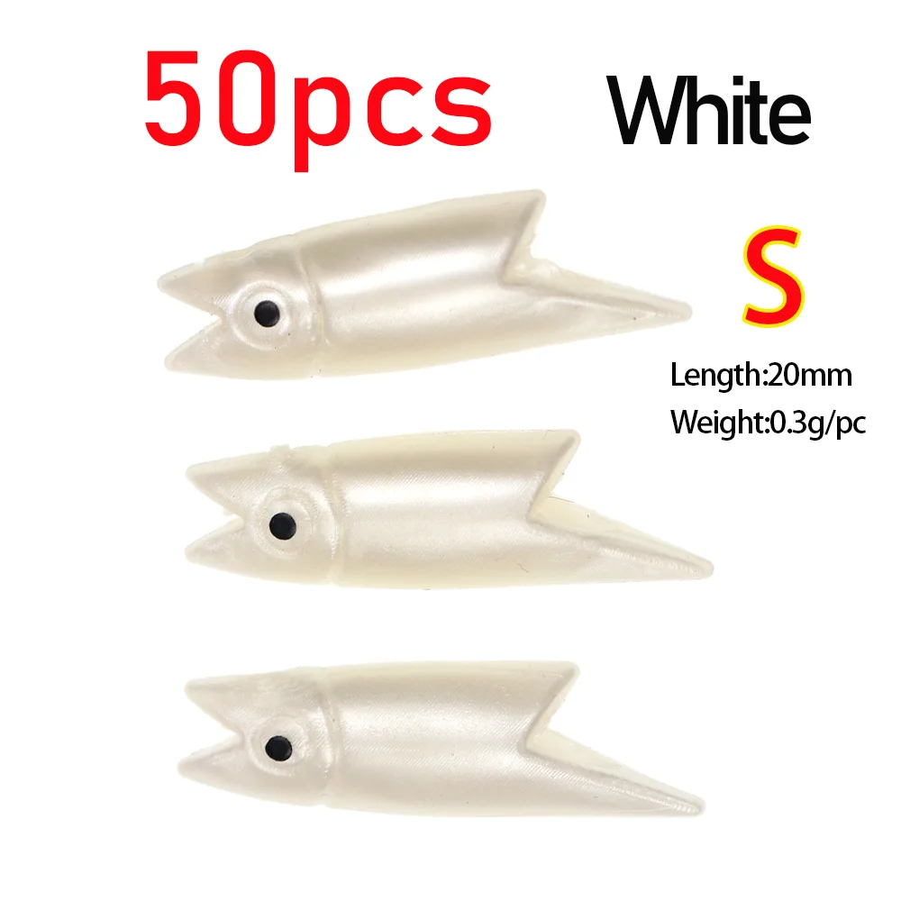 50pcs S White