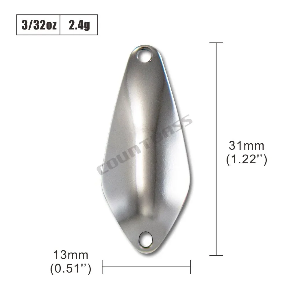 Cucharas Countbass SP013 latón blanco – salmón y lucio - imagen 5