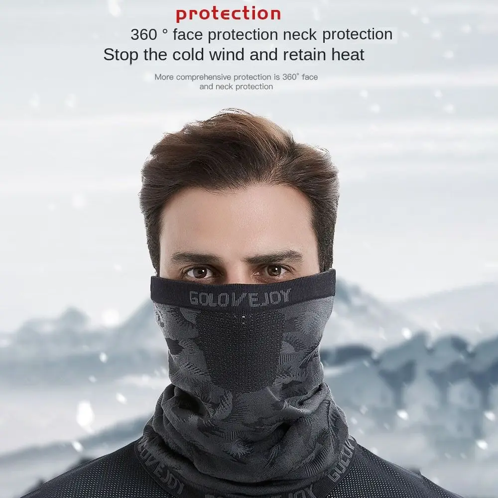 Máscara de equitación circular multifuncional a prueba de viento 2 en 1, bufanda de invierno/máscara, bufanda de cuello, Bandana, tubo de cuello de esquí - imagen 2