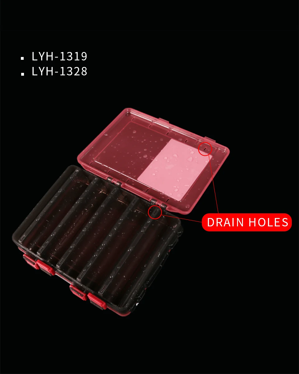 Kingdom Fishing Tackle Box Fish Lures Hooks Baits Compartments Storage Case Box Fishing Tackle Box for Pesca Fishing Accessories (10)