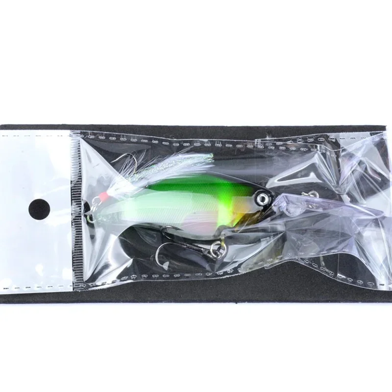 Señuelos de pesca con manivela flotante, 11cm, 18g, buceo profundo, Wobblers, cebo Artificial Isca, anzuelos triples para lubina, aparejos Crankbait, 1 ud.