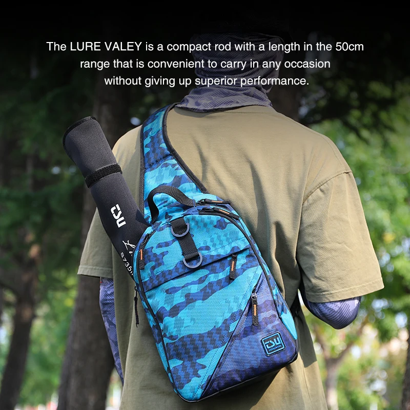 TSURINOYA LURE VALLEY-caña de pescar de expedición de 5 secciones, serie empaquetable, 1,98 m, 2,08 m, 2,21 m, 2,44 m, guía FUJI, caña de fundición giratoria - imagen 5