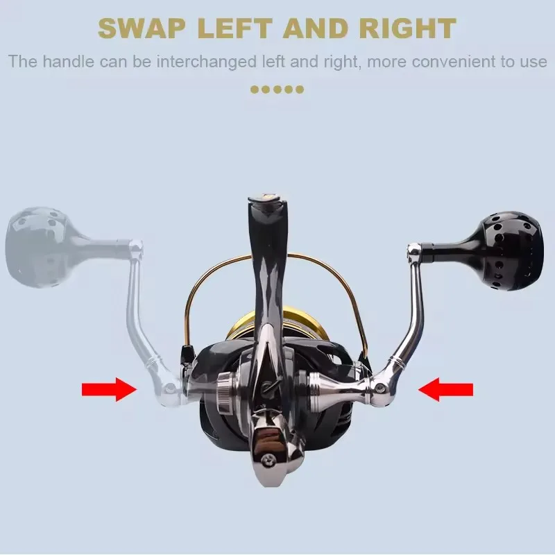 Carrete de pesca giratorio RYOBI RANMI HaiJi Surf Original, serie 5500 6500, arrastre máximo de 12KG, carrete de pesca con 2 carretes de repuesto - imagen 5