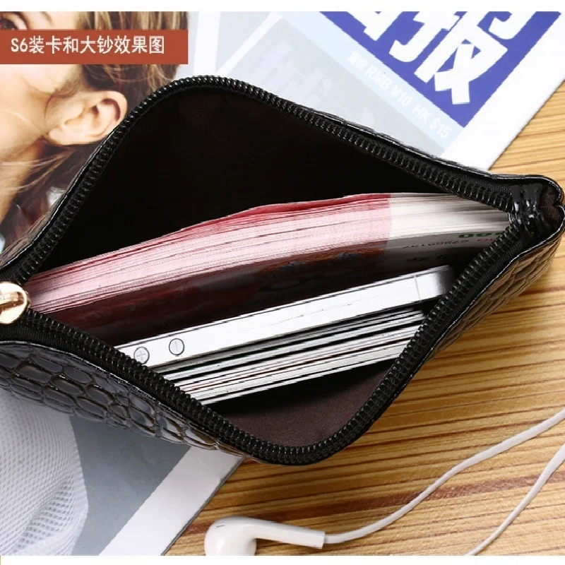 Cartera Mujer PU Bolso Mano Tarjetero Monedero Simple Práctico - imagen 4