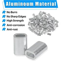 Manguitos de engarce en aluminio - Kit para sedal y enganches