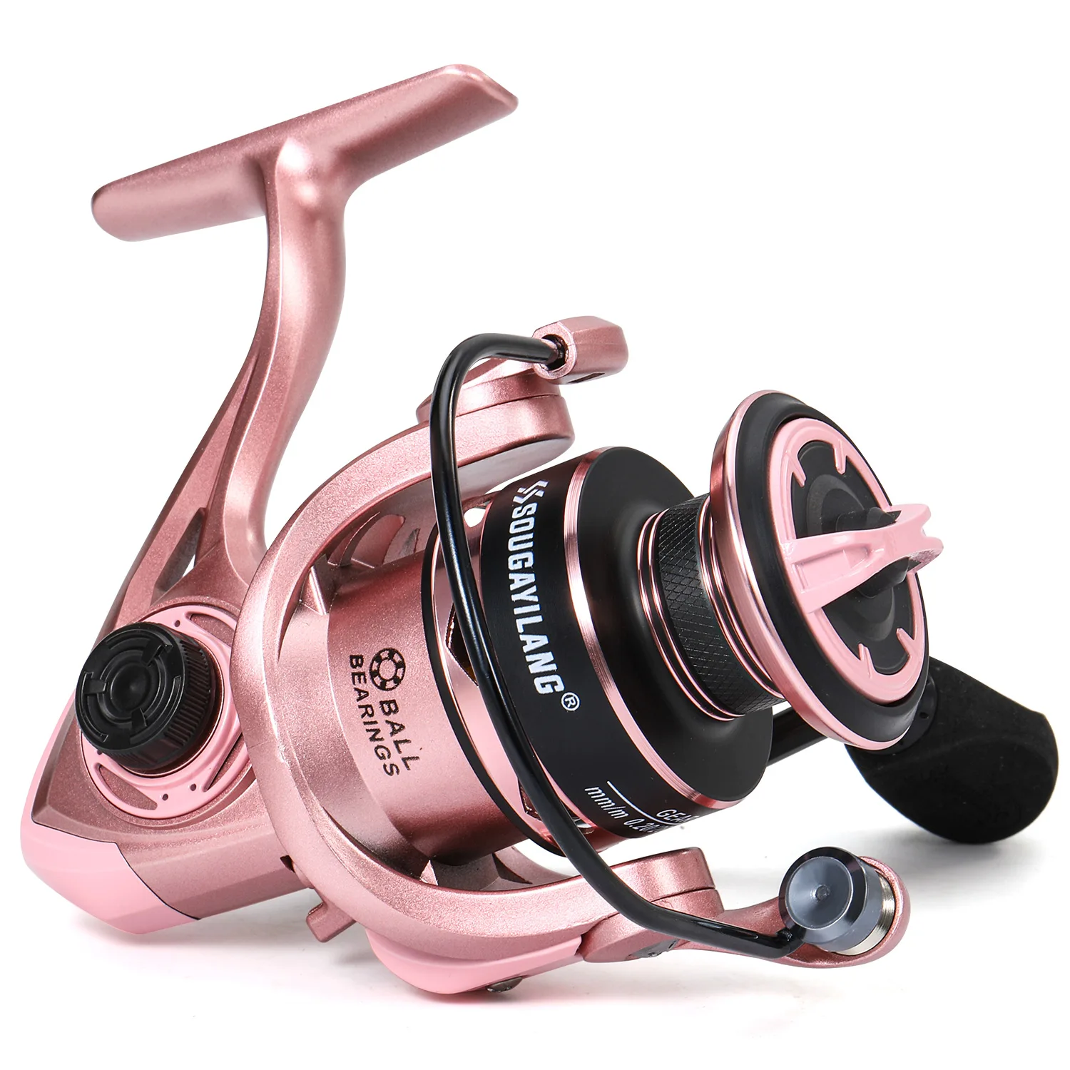 Carrete de pesca giratorio Sougayilang SH2000, carrete de aleación de aluminio, arrastre máximo de 10kg, relación de engranaje 5,2: 1, carrete de perca fresca para lubina - imagen 2