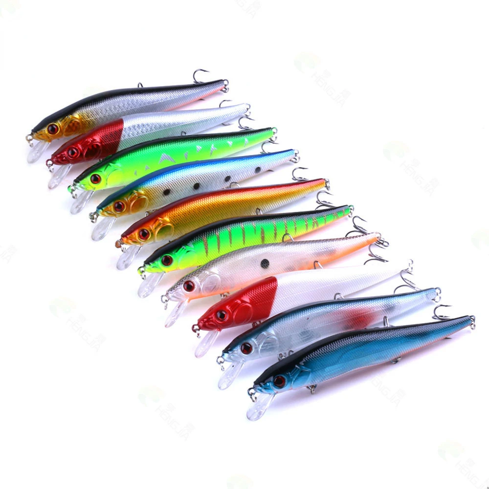 Señuelos de Pesca de pececillo flotante, 140mm, 19g, Trolling, Twitch, Wobbler, cebo duro Artificial, trucha de agua de mar, Isca, aparejos de Pesca Jerkbait - imagen 4