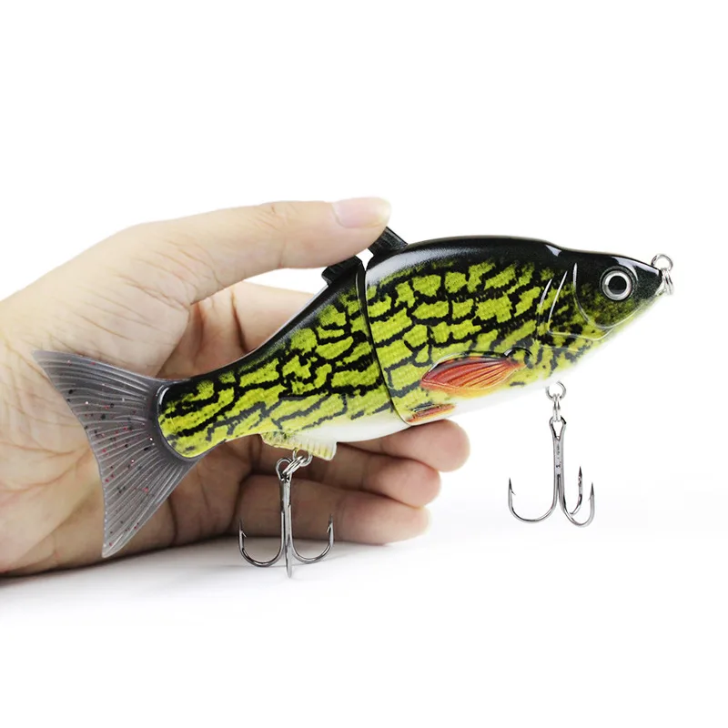 Gran oferta de señuelo de pesca, cebo duro multiarticulado, 15cm, 50g, cebo articulado realista, Wobblers, Swimbait que se hunde, señuelo de pesca Crankbait - imagen 5
