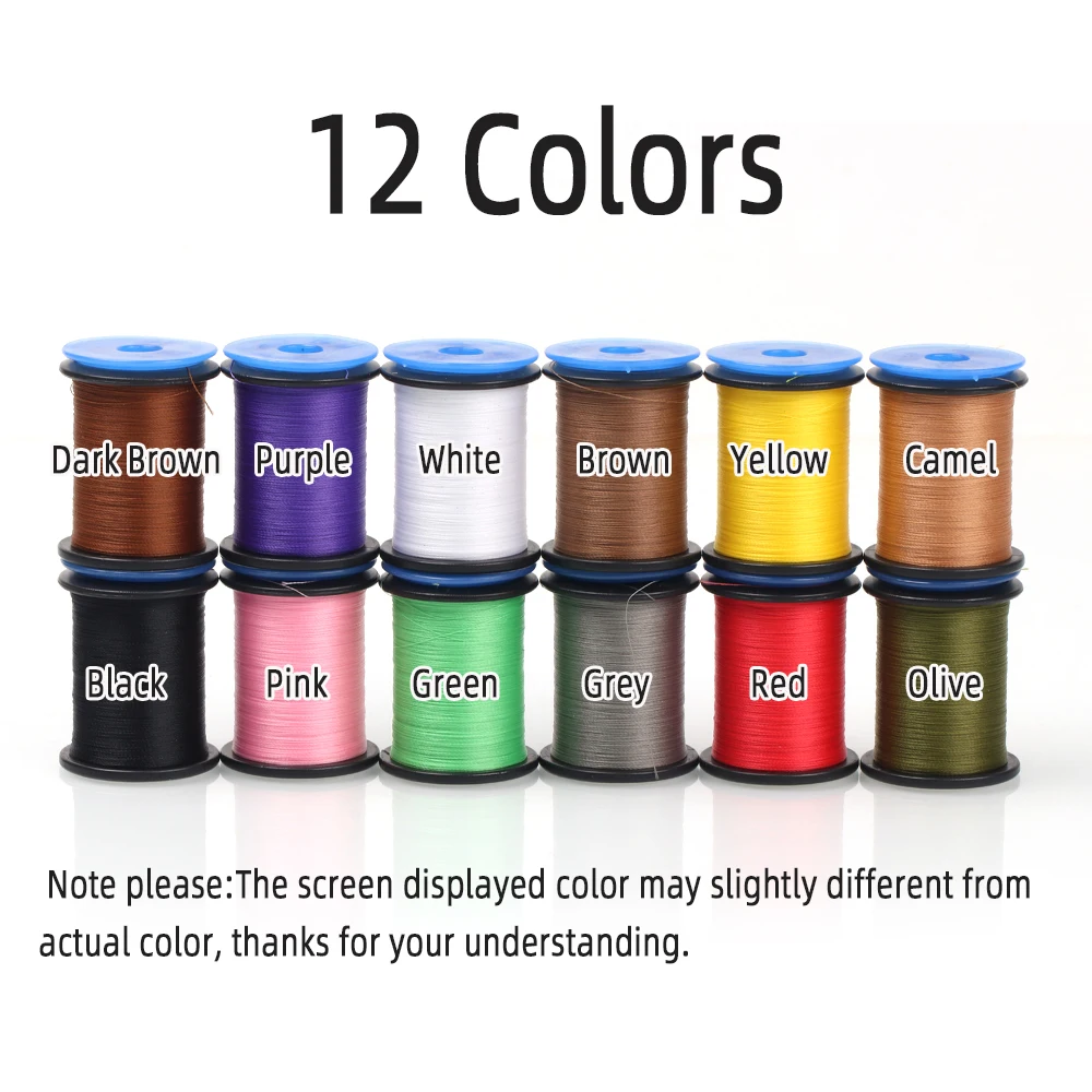 Wifreo-Hilo de atado de moscas trenzadas, materiales de atado de moscas de trucha, accesorios Premium, 75Denir, 100M, 8/0 - imagen 4