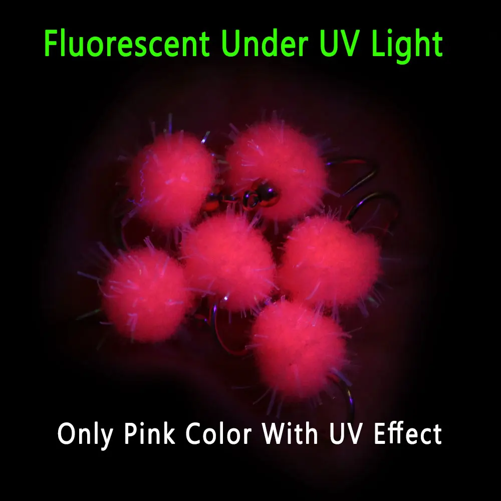 Bimoo-Señuelos de Pesca con cabeza de cuentas de latón, 6 piezas, #12, trucha, salmón, huevo, Mosca, ninfas, Bug, mosca húmeda, fregadero rápido - imagen 5