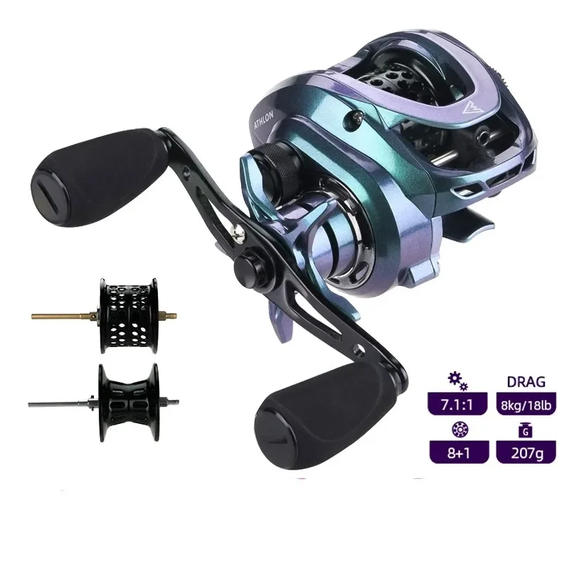 Carrete Baitcasting Mavllos Athlon BFS – Ultraligero con rodamientos NMB - imagen 3