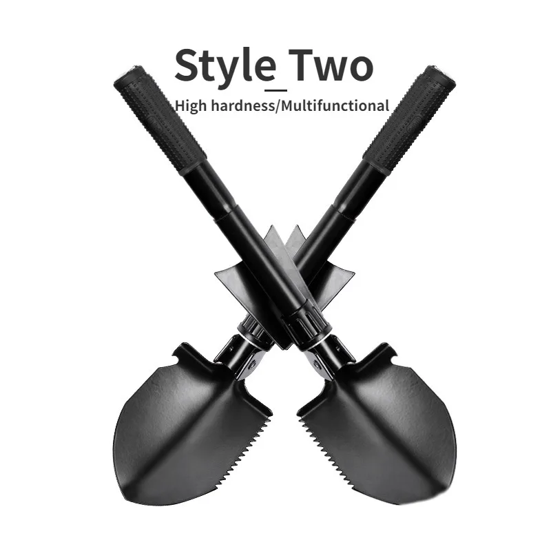 Pala Zapper multifuncional de acero grueso, 462g y 420g, pala plegable para acampar, pesca al aire libre, suministros de alta dureza - imagen 2