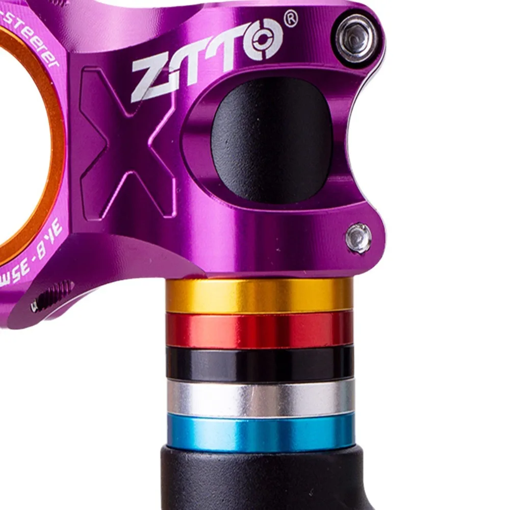 Vástago de bicicleta de 28,6mm, espaciador de horquilla delantera para bicicleta de montaña, aleación de aluminio, arandela de auriculares estable de alta resistencia para ciclismo - imagen 4