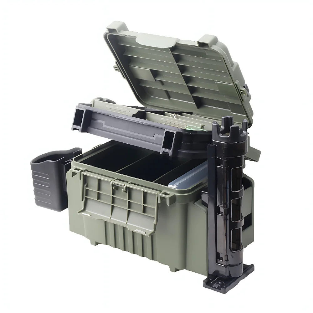 Organizador de caja de Pesca grande multifunción, Cubo de peces vivos, caja de almacenamiento gruesa, accesorios de Pesca, caja de aparejos