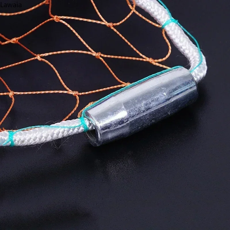 Lawaia Cast Network con colgante de acero, línea trenzada, red de pesca manual con anillo azul de plástico grande, aparejos de red para pesca - imagen 4