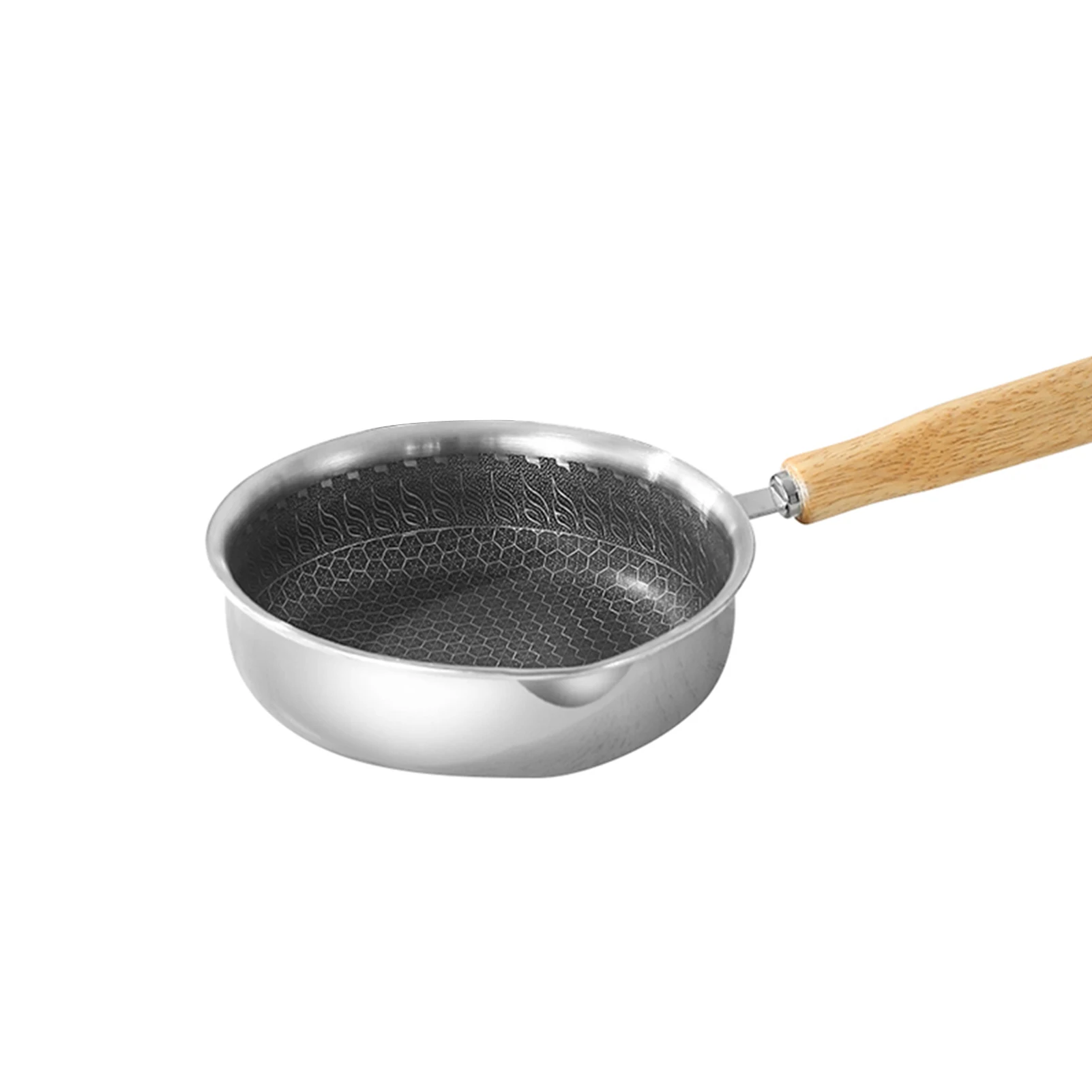 Sartén pequeña antiadherente 316 Sartén pequeña antiadherente de 16 cm con boquilla resistente retención de calor distribución uniforme del calor