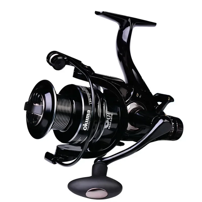 Okuma-barco de pesca giratorio con copa de alambre totalmente metálico, 5,2: 1, 4,7:1, tambor giratorio de 19KG, tambor de pesca giratorio de resistencia 3000-6000 - imagen 4