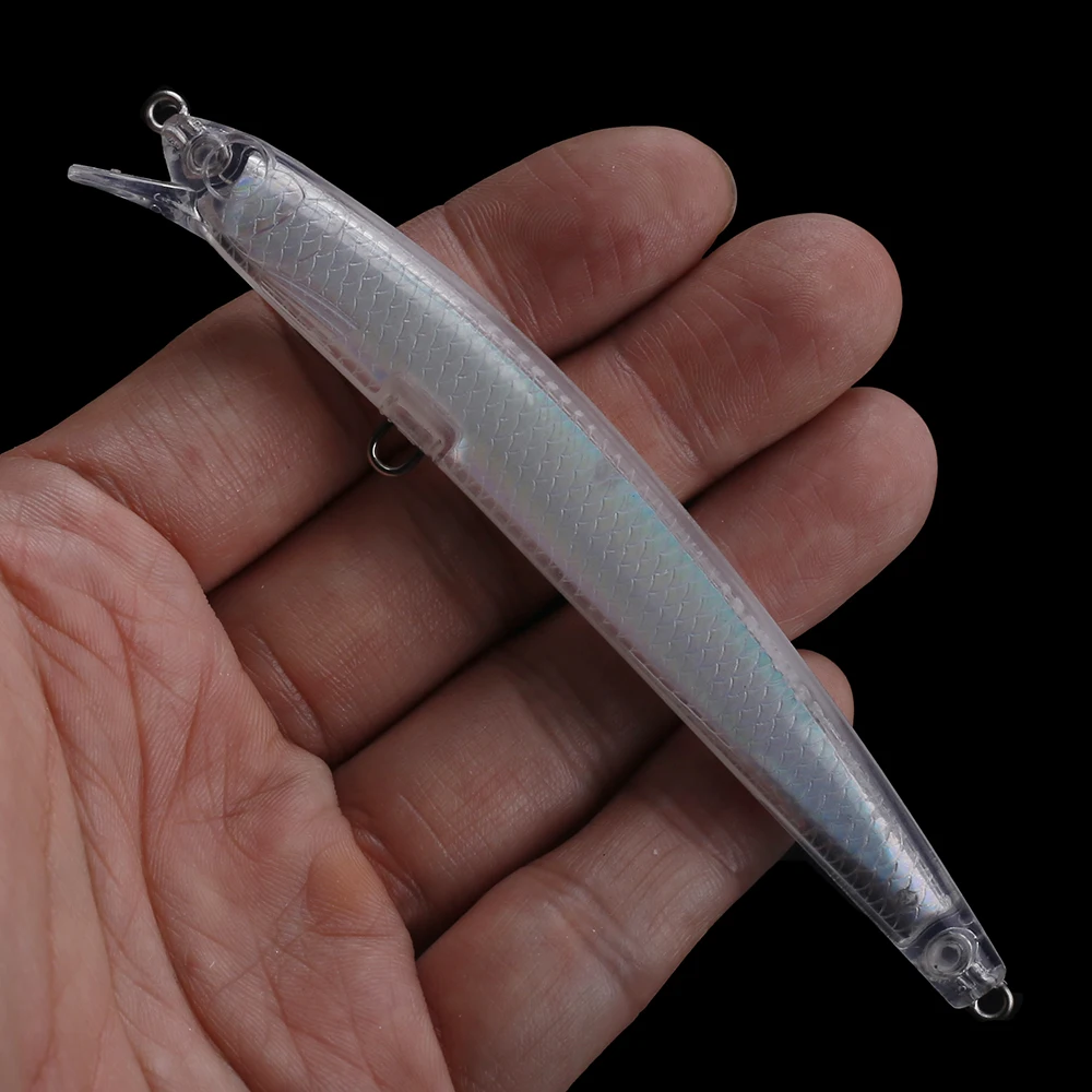 Chan'sHuang-Cebo en blanco sin pintar, cebo flotante para buceo, láser, pececillo, lámina insdie115mm 11g, pesca Artificial hecha a mano - imagen 4