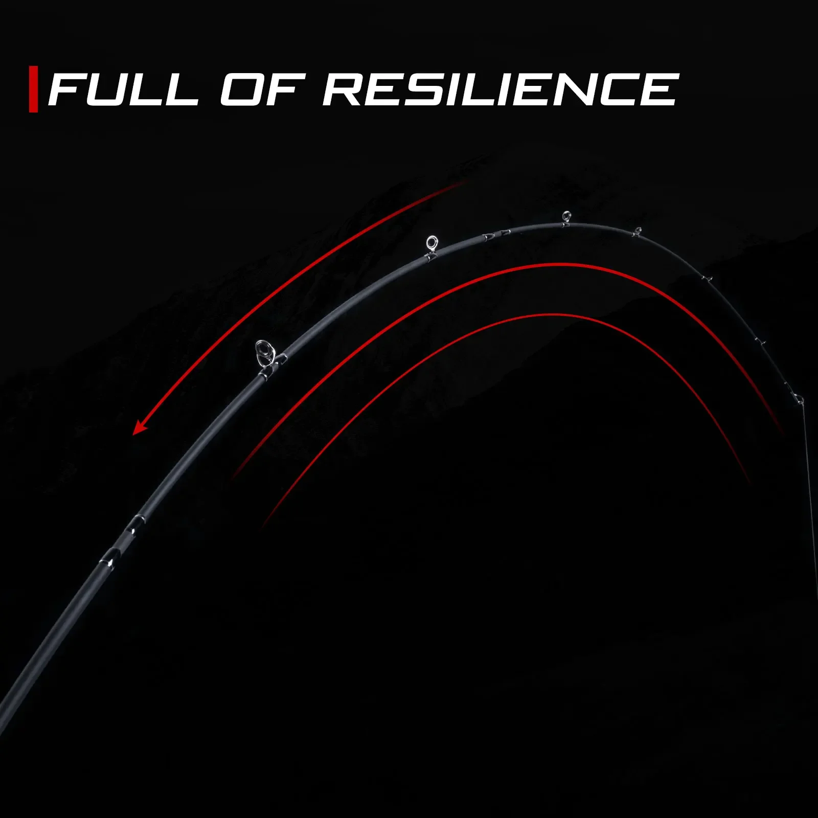 Goture Finality-caña de pescar de fibra de carbono, caña de pescar de fundición giratoria de 2,1 m, 2,4 m, 2,7 m, 24T, M/MH, 4 piezas - imagen 5