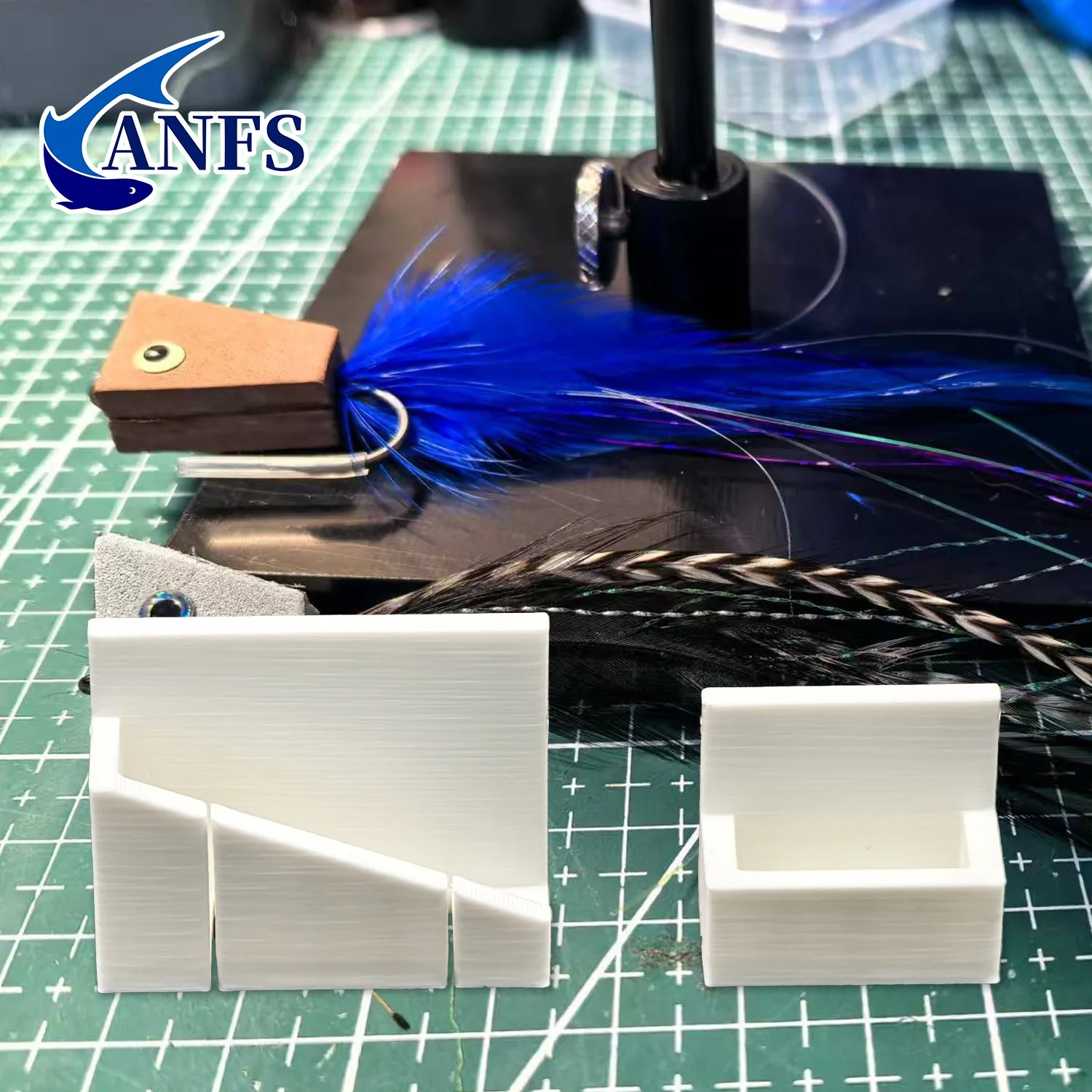 ANFS 2 uds molde de corte Popper de espuma para moscas, herramientas para hacer moscas de pesca con mosca, increíble regalo de pesca con mosca para pescador - imagen 3