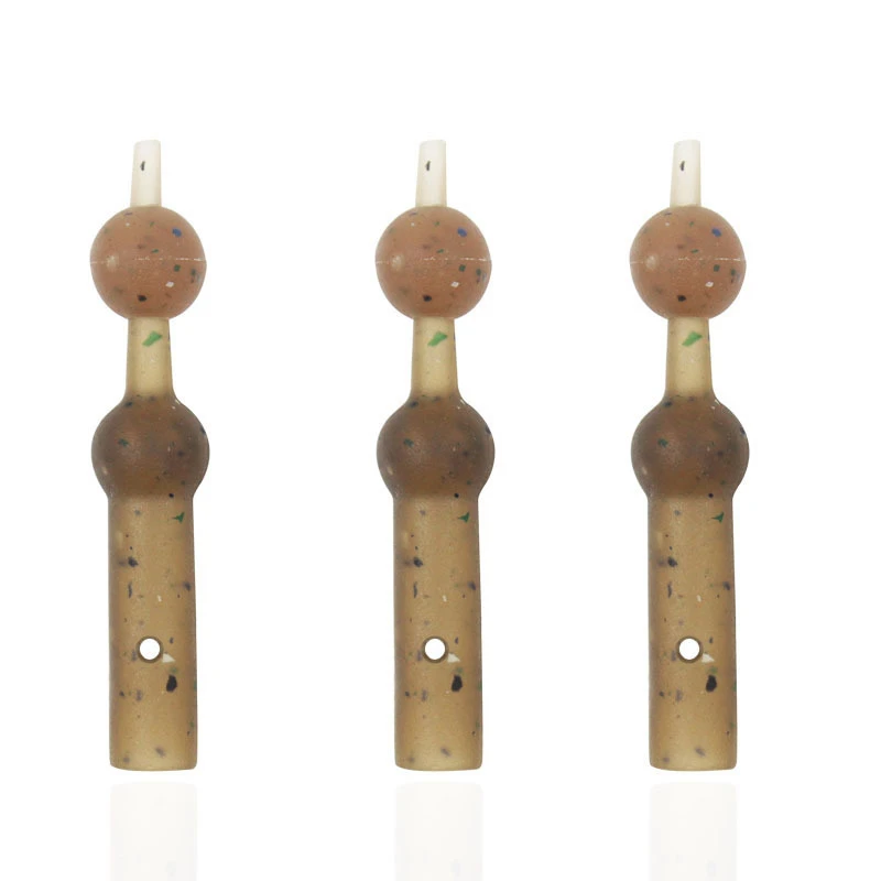 500 Uds Material de Pesca de carpa equipo de aparejos de goma para accesorios de Pesca de carpa tubo de manga antienredos con cuentas Pesca