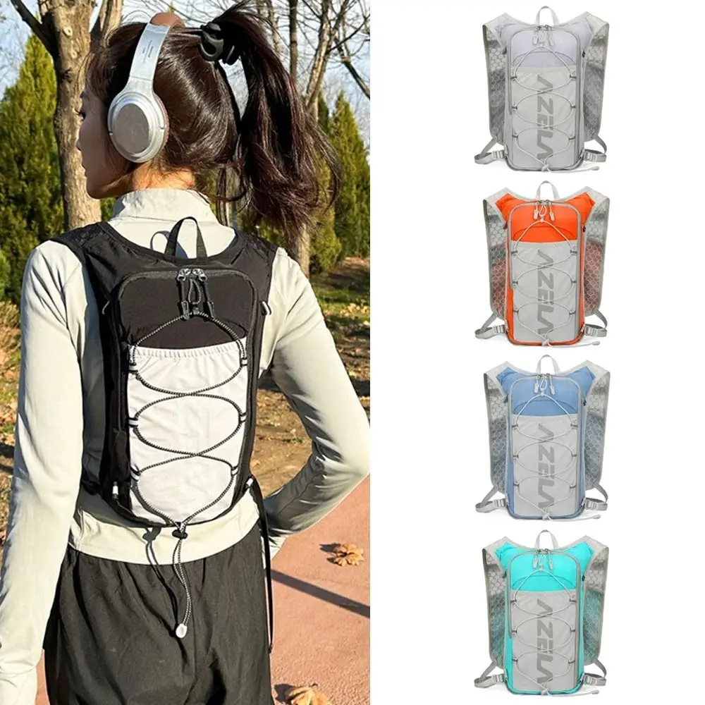Mochila ligera para correr, chaleco reflectante con correa ajustable, chaleco de almacenamiento para botella de agua corriente con soporte para teléfono - imagen 3