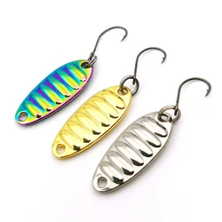 OUTKIT-Señuelos de Pesca con lentejuelas, cuchara de Metal, plantilla de sanguijuela, Wobbler Isca, Crankbaits artificiales para Pesca con mosca, cebos duros, señuelo para trucha