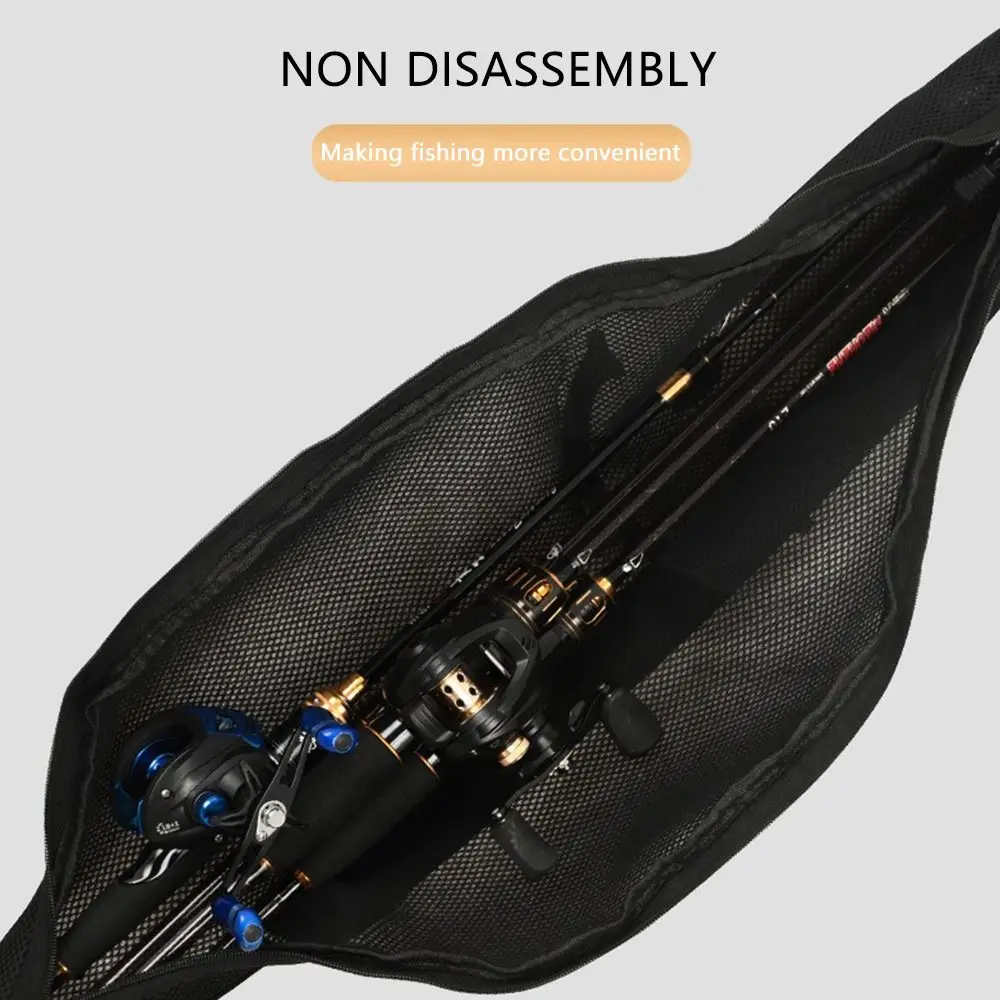 Bolsa plegable para caña de pescar con correa al hombro - imagen 2
