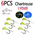 6pcs Chartreuse 048