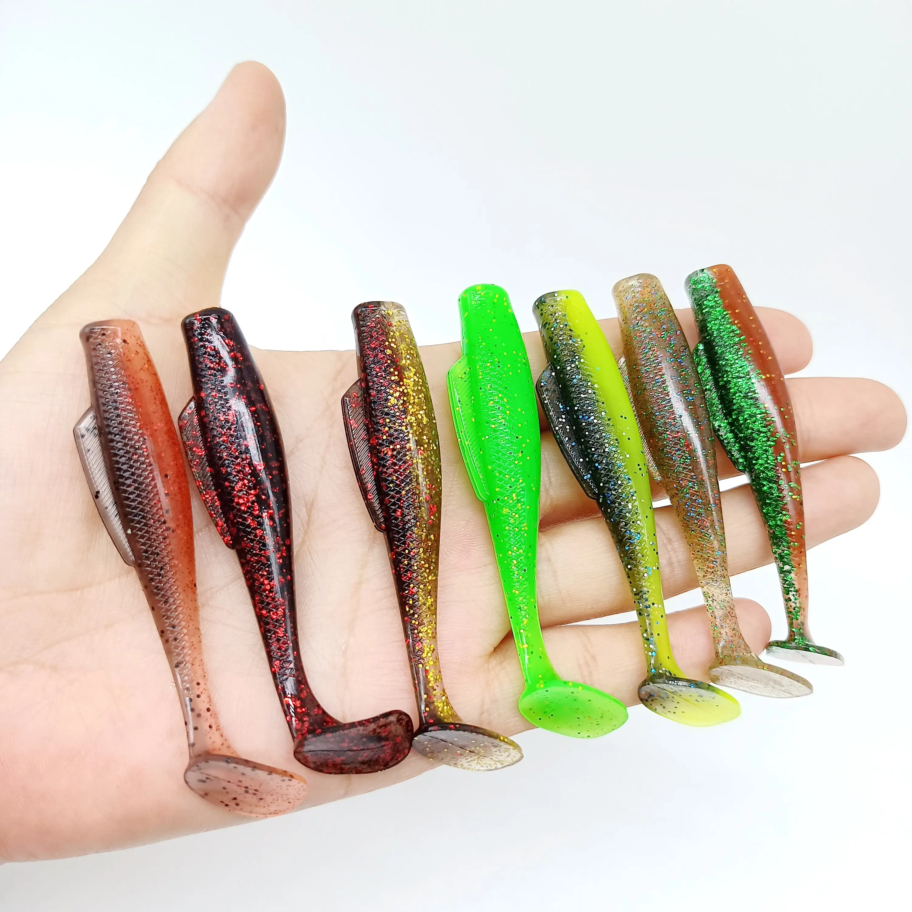 Duoduoyu Swimbait Lubina Wobbler Flotante Cola T TPE - imagen 5
