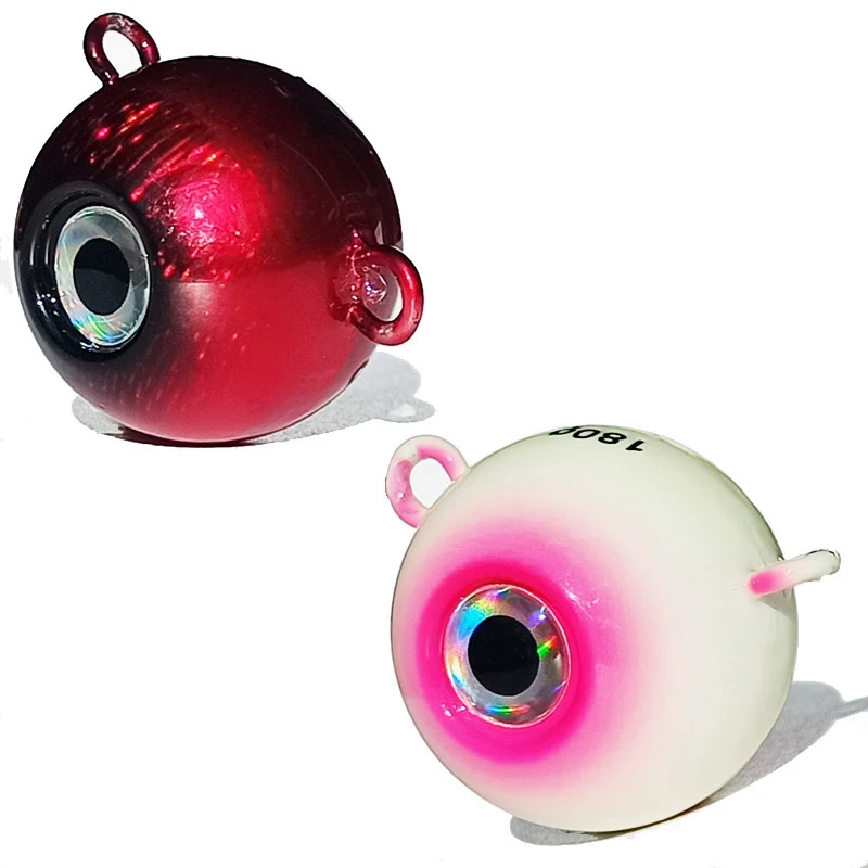 Señuelos de Jigging Inchiku luminosos, ojos 3D, cabeza de plantilla de plomo, plantillas de Metal brillantes, 30g, 50g, 80g, 100g, 120g, 150g, 180g, 1 ud. - imagen 5