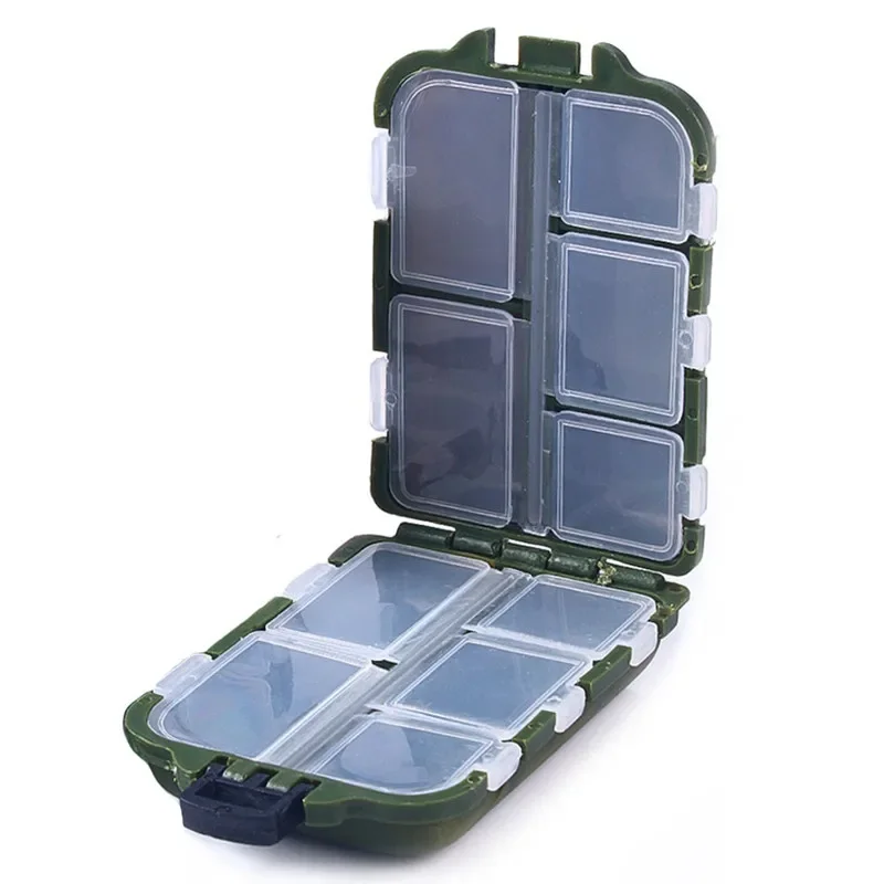 Caja de señuelos de Pesca de carpa, estuche para anzuelos, accesorios de Pesca al aire libre, equipo para anzuelo de señuelo, aparejos de cebo, caja de plástico para Pesca