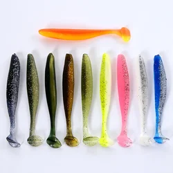 5/10 Uds. Señuelo de Pesca Easy Shiner 55mm Wobblers Pesca de carpa señuelos blandos Pesca Artificial de silicona cebos de plástico cebos de trucha señuelo