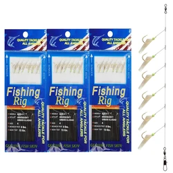 Señuelo piel de pez real con anzuelo y swivel – Fluorescente