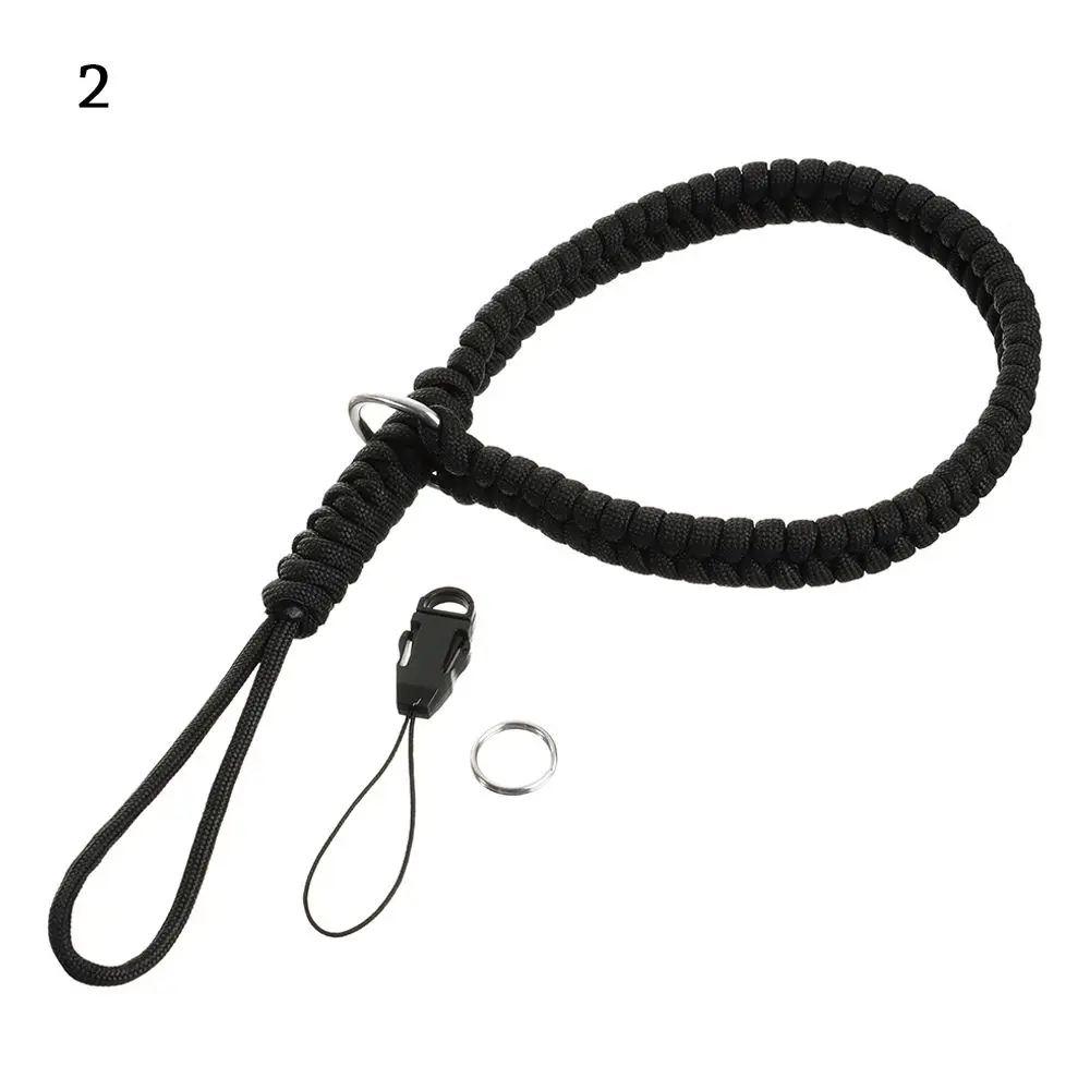 Correa de muñeca paracord ajustable y anticaída para pesca