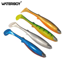 Señuelos de pesca blandos de PVC de 22cm y 66g, cebos artificiales para natación, paleta de cola en T, cebo suave, Swimbait Artificial de agua dulce y salada