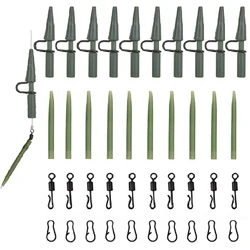 Aparejos para carpa con broches giratorios y clips
