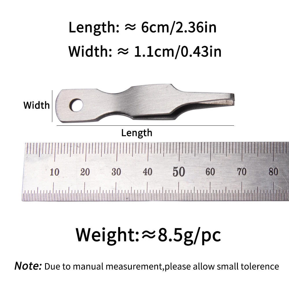 ICERIO-Alicates de anillos divididos rápidos para pesca, 6cm/8,5g, tamaño Mini, abridor de anillos de doble bucle de acero inoxidable, pinzas para sedal - imagen 3