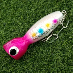 1 unidad de cebo de madera de 126g y 114g, señuelo de arrastre, lápiz de aguas profundas, pesca en barco, cebo Artificial, señuelo de pesca, cebos Popper de madera