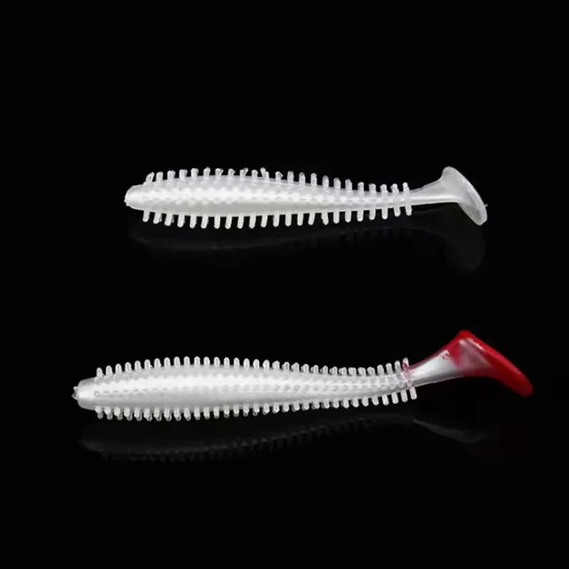 WEIHE (5 uds) gran oferta 9cm 4g cebo artificial de plástico gusano suave señuelo luminoso para pesca leurre de peche - imagen 2