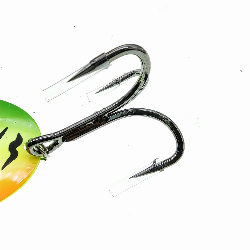 SWOLFY-señuelo giratorio de Metal para pesca, cebo de 107g/204mm, 136g/230mm, cuchara doble grande, Wobbler, Swimbait, Lucio, salmón, 1 unidad - imagen 4