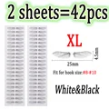 2sheets Wh andBk XL