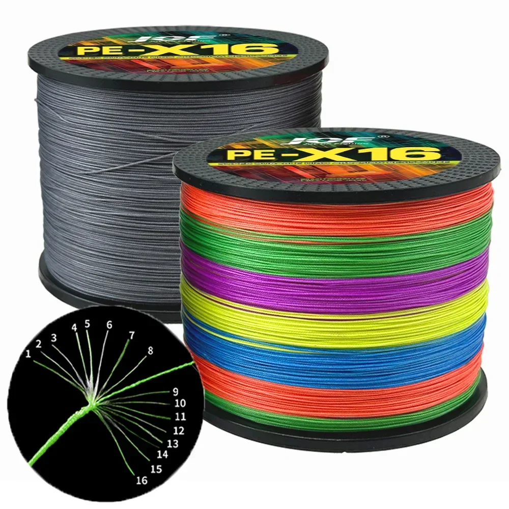 Línea de Pesca trenzada de 4/8/16 hebras, 300M, superfuerte, PE, multifilamento, accesorios para Pesca de carpa, agua salada, 10lb-200lb - imagen 3