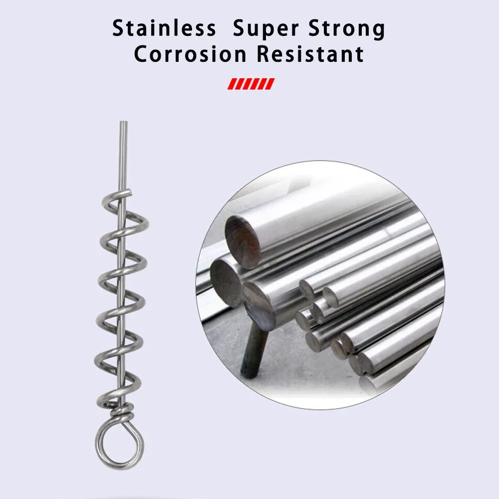 Topline 100 Uds Pin de bloqueo de resorte gancho de manivela conector de pesca cerradura de manivela de resorte de acero inoxidable para aparejos de pesca de señuelo suave - imagen 3