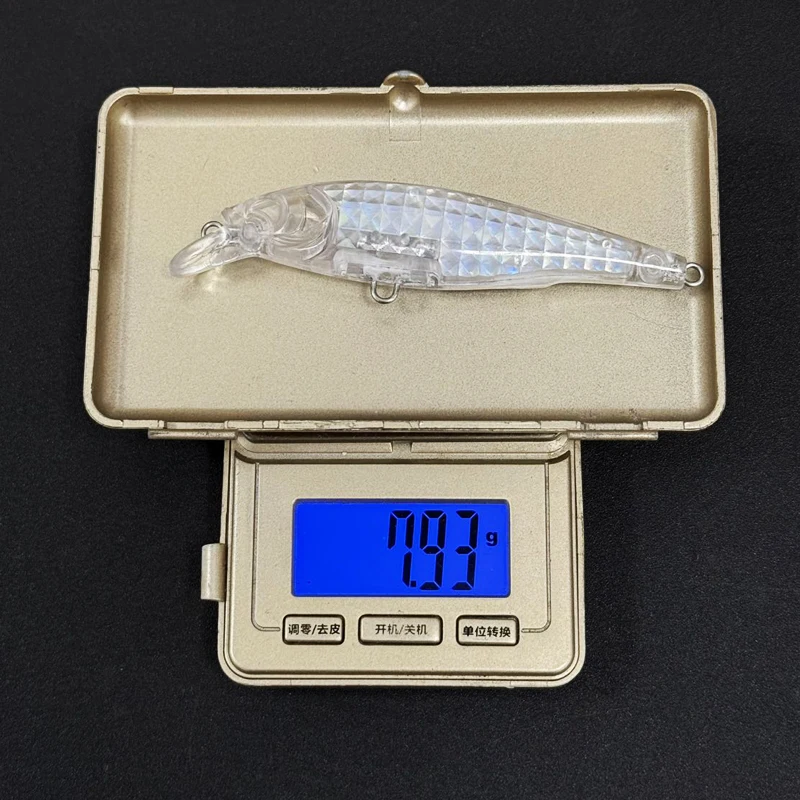 20 piezas sin pintar espacios en blanco señuelo de pececillo 80mm 8,9g cebo de pesca flotante cebo Artificial para lubina trucha Wobbler accesorios de pesca - imagen 3